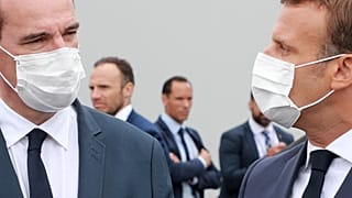 Macron und Castex am Rande der Feierlichkeiten zum französischen Nationalfeiertag