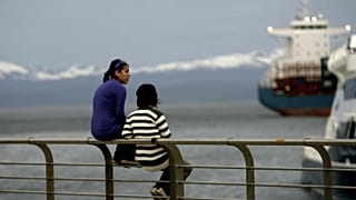 Foto d'archivio scattata nel 2007 a Ushuaia, il centro urbano più a sud in Argentina