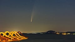 A Neowise üstökös látványa a Balaton-felvidék fölött 