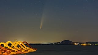 A Neowise üstökös látványa a Balaton-felvidék fölött 