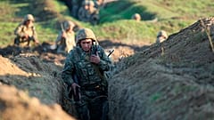 Soldaten Armeniens in der Region Tawusch