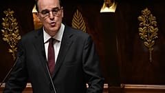 Jean Castex à la tribune de l'Assemblée nationale, Paris (France), le 15/07/2020