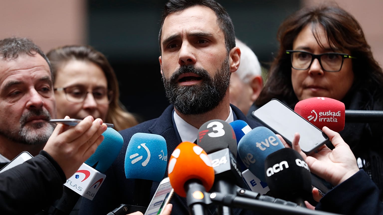 File photo: Roger Torrent, President of Catalonian Parliament, at the European Parliament in Strasbourg