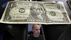 The cartoon of a dollar banknote