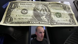 The cartoon of a dollar banknote