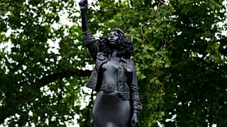 A statue of BLM activist has replaced that of slave trader Edward Colston in Bristol
