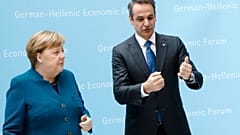 Angela Merkel Kyriakos Mitsotakis
