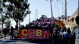 Protestas en Bolivia contra el gobierno de Áñez