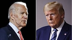 Democratic presidential candidate Joe Biden & President Donald Trump