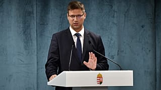 Gulyás Gergely Miniszterelnökséget vezető miniszter a Kormányinfón 2020. július 16-án