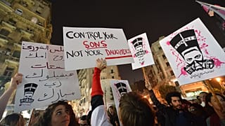 متظاهرون ينددون بالتحرش الجنسي في العاصمة المصرية القاهرة