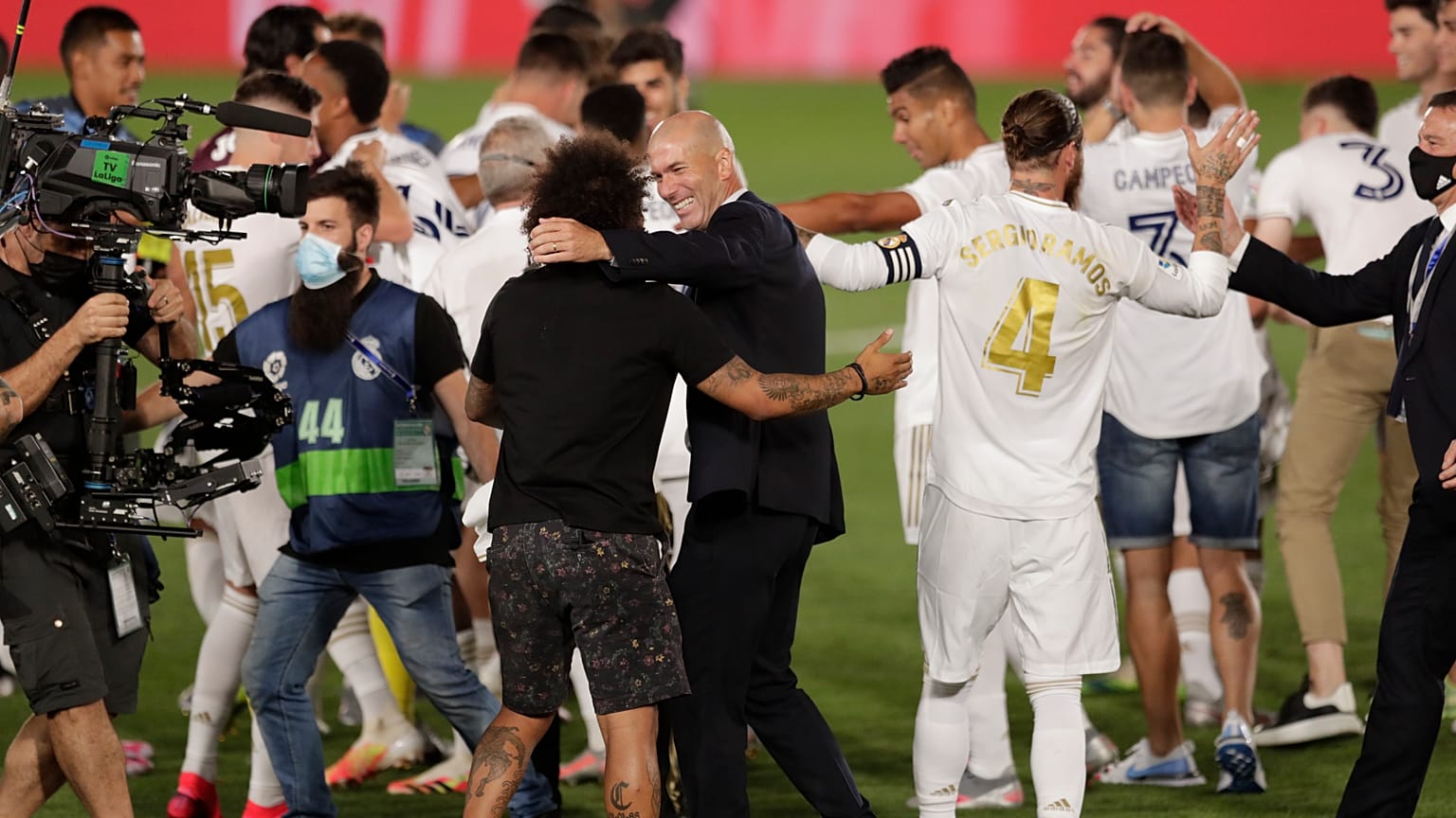 ريال مدريد يتوج بلقب الدوري الإسباني للمرة الرابعة والثلاثين 