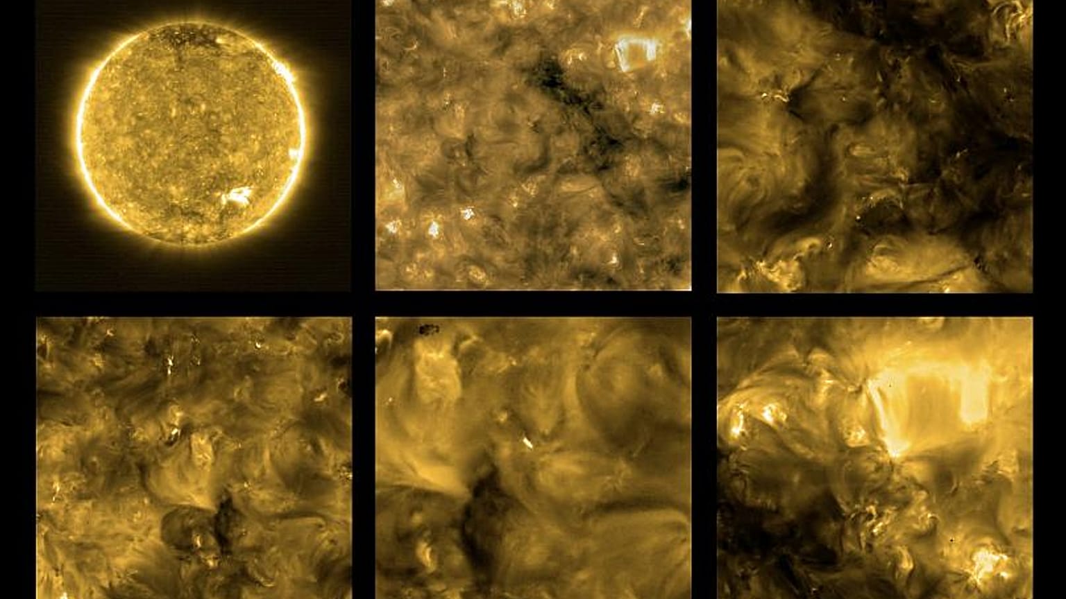 Solar Orbiter/EUI Team/ESA & NASA; CSL, IAS, MPS, PMOD/WRC, ROB, UCL/MSSLFirst views of the Sun obtained with Solar Orbiter's EUI on 30 May 2020, revealing the omnipresent min