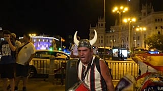 Fans feiern 34. Meisterschaft von Real Madrid