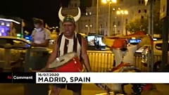 Ξέφρενοι πανηγυρισμοί για την νίκη της Ρεάλ Μαδρίτης 