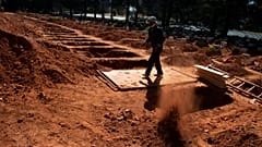 Graves are being prepared across South Africa as it faces possible shortages of COVID-19 beds and oxygen supply