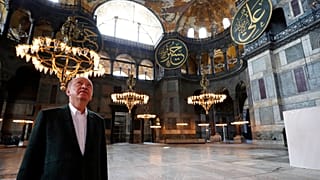 Эрдоган прибыл с инспекцией в Айя-Софию
