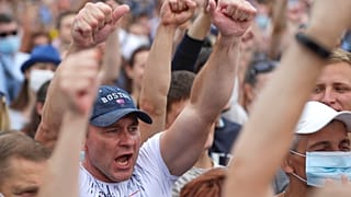 Multitudinaria manifestación contra Alexander Lukashenko en Bielorrusia