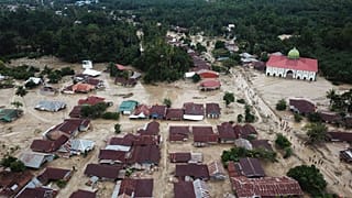 Endonezya'nın Güney Sulawesi eyaletinde etkili olan şiddetli yağışlar