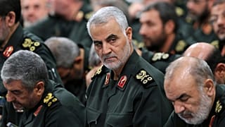 Revolutionary Guard General Qassem Soleimani attends a meeting in Tehran in 2016