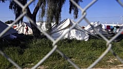 Ein Flüchtlingslager in Kokkinotrimithia außerhalb von Nikosia, Zypern, Dienstag, 3. März 2020.