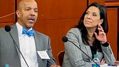 Judge Esther Salas (right) whose son was shot down in an attack at her New Jersey home.