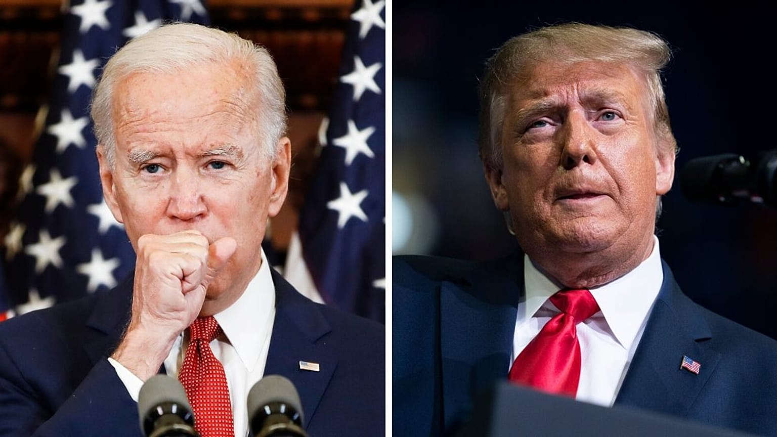Joe Biden,Democratic presidential candidate & Donald Trump, US President