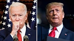Joe Biden,Democratic presidential candidate & Donald Trump, US President
