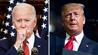 Joe Biden,Democratic presidential candidate & Donald Trump, US President