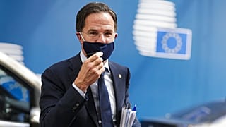 Mark Rutte holland miniszterelnök Brüsszelben