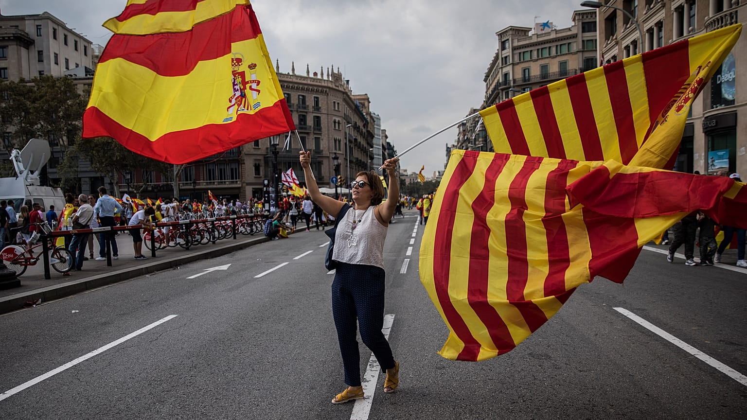FILE: Spain's National Day in Barcelona, Oct. 12, 2017. 
