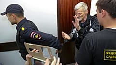 Yuri Dmitriyev in court in 2018
