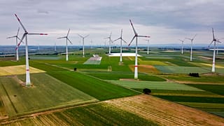 Szélenergia-farm Németországban