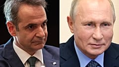 Κυριάκος Μητσοτάκης και Βλαντιμίρ Πούτιν