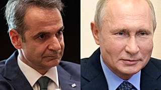 Κυριάκος Μητσοτάκης και Βλαντιμίρ Πούτιν