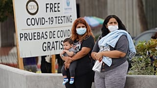 Warten auf Test in Los Angeles