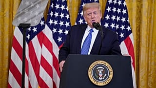 President Donald Trump speaks during an event on "Operation Legend: Combatting Violent Crime in American Cities," in the East Room of the White House, Wednesday, July 22, 2020