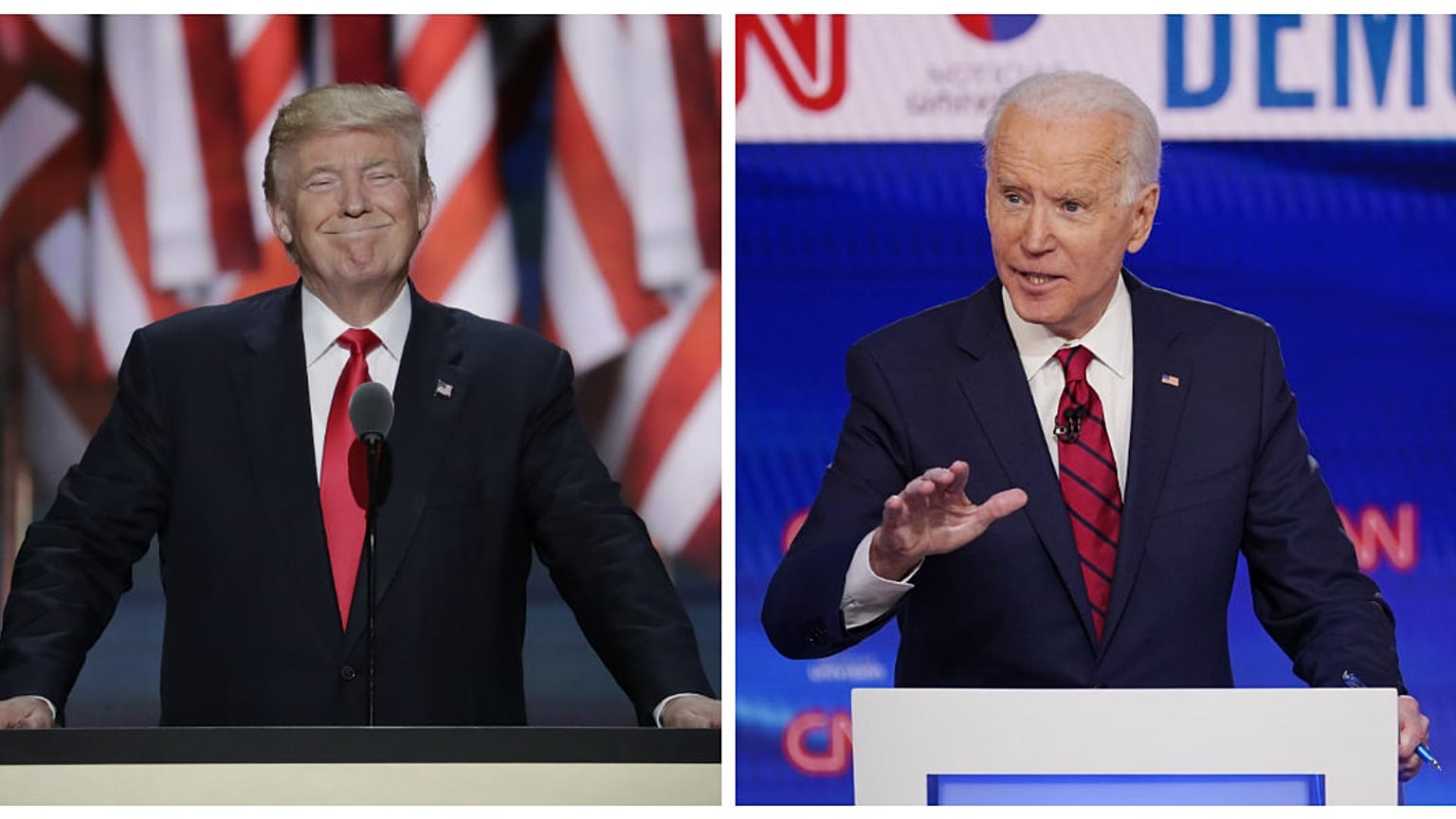 Donald Trump, US President & Joe Biden, Democrat presidential candidate