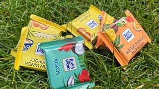 Mini-Ritter Sport Schokolade Sommerversion - im geschützten Quadrat-Format