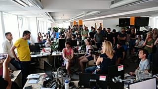 Nella redazione di Budapest di Index