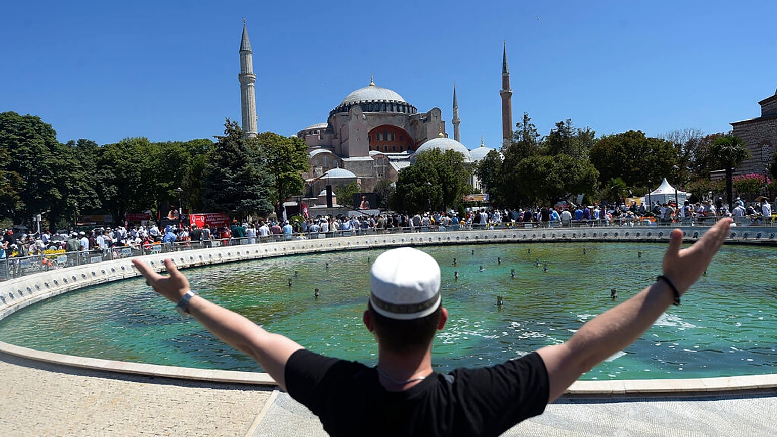 Nicht unumstritten: Die Wiedereröffnung der Hagia Sofia als Moschee