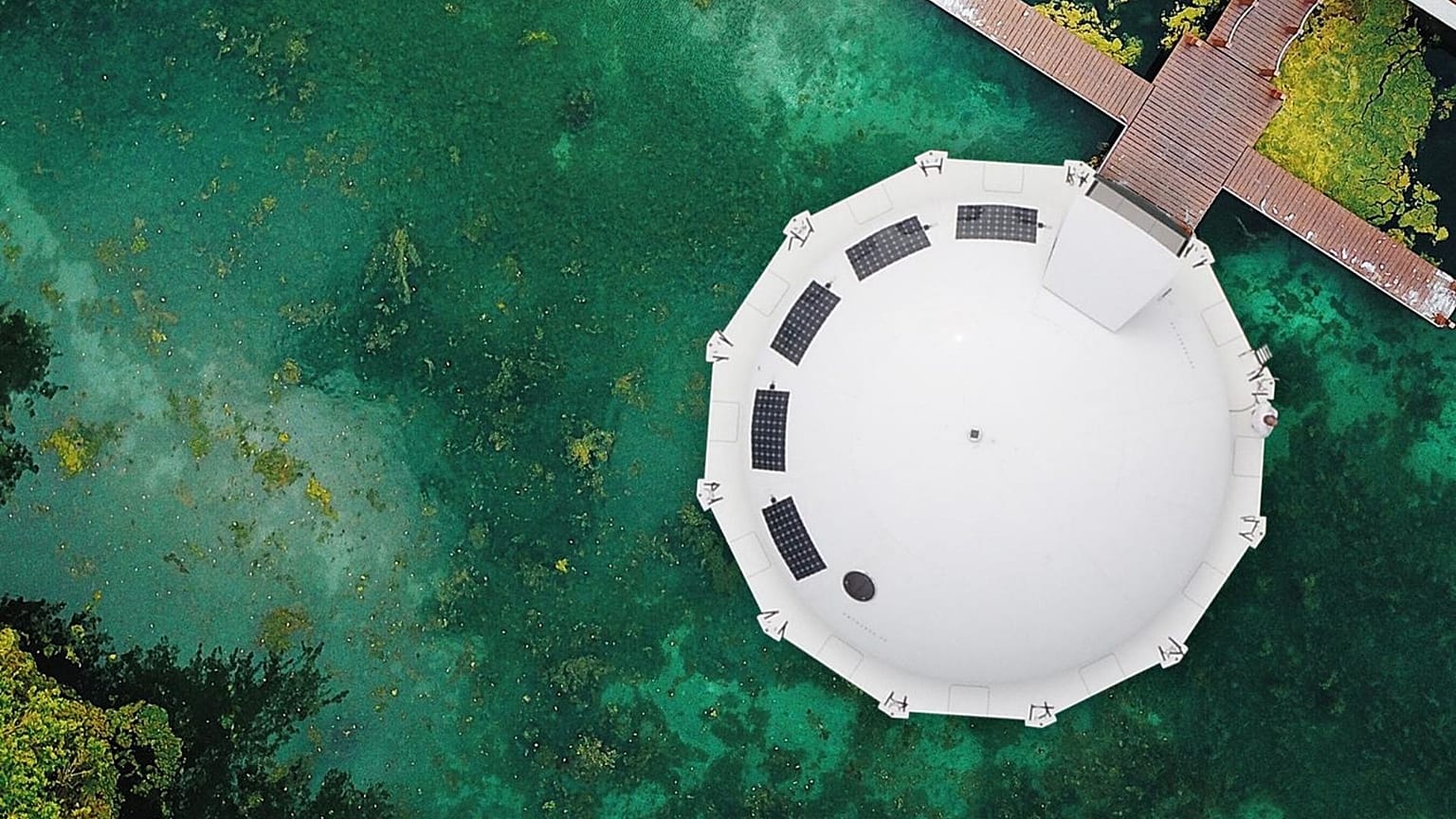 One of the pods off the coast on Mexico.