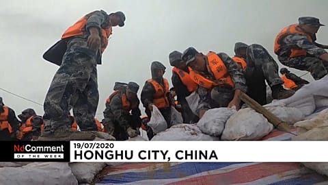 El Ejército chino se ha movilizado para socorrer a los damnificados de las inundaciones 