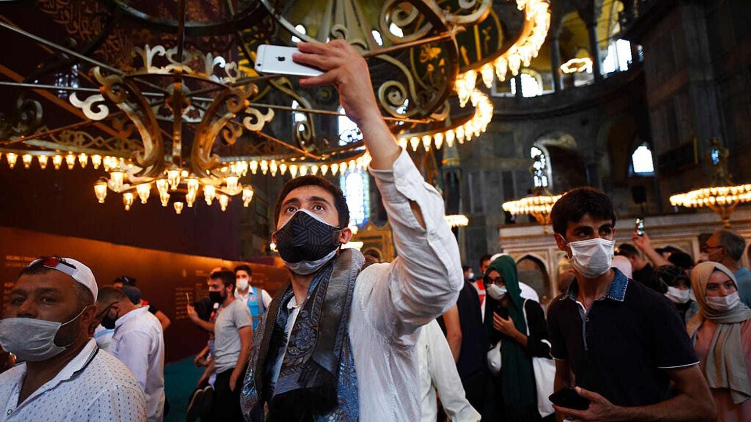 In der Hagia Sophia am 24. Juli 2020