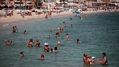 İspanya'da Palma de Mallorca sahili 
