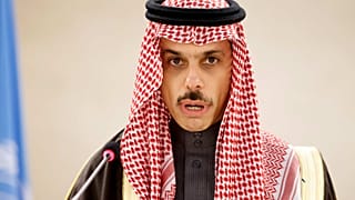 الأمير فيصل بن فرحان آل سعود، وزير خارجية المملكة العربية السعودية في المقر الأوروبي للأمم المتحدة في جنيف، سويسرا، الاثنين 24 فبراير 2020.