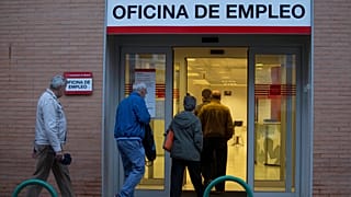 Exterior de una oficina de empleo en Madrid