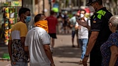 Las Ramblas de Barcelona, España, el jueves 9 de julio de 2020.