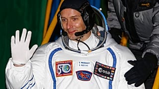 French astronaut Thomas Pesquet prior the launch of Soyuz-FG rocket at the Russian leased Baikonur cosmodrome, Kazakhstan, Nov. 17, 2016.