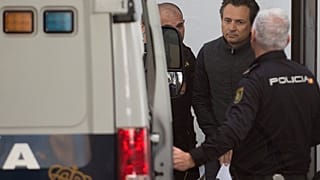 Emilio Lozoya tras su detención en España el pasado mes de febrero